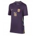 Camiseta Inglaterra Conor Gallagher #16 Visitante Equipación para mujer Eurocopa 2024 manga corta